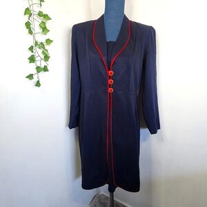 Vintage Danny & Nicole Mavy Blue Blazer Dress